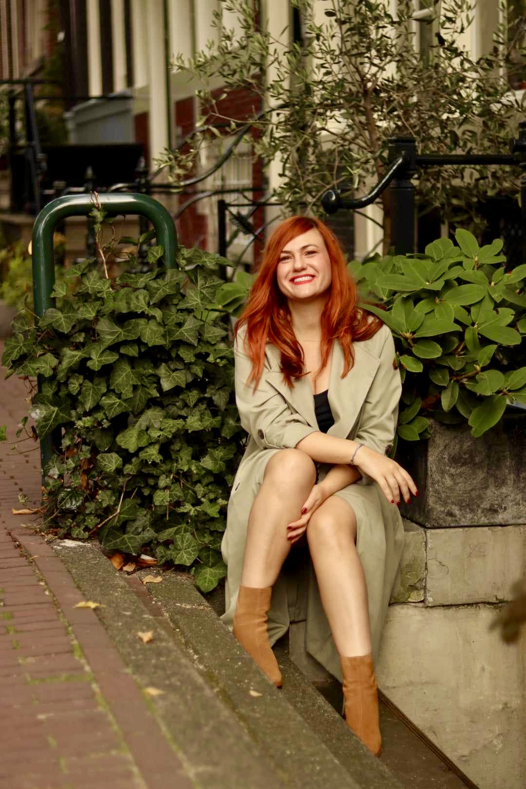 Francesca Galafti sitting outdoors, smiling
